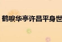 鹤唳华亭许昌平身世（鹤唳华亭许昌平是谁）