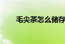 毛尖茶怎么储存（毛尖茶如何储存）