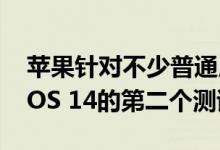 苹果针对不少普通用户发布了iOS 14和iPadOS 14的第二个测试版