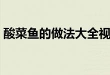 酸菜鱼的做法大全视频（酸菜鱼的做法大全）