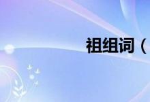 祖组词（关于祖组词）