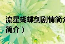 流星蝴蝶剑剧情简介（电视剧流星蝴蝶剑剧情简介）