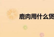 鹿肉用什么煲汤（鹿肉的做法）