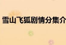 雪山飞狐剧情分集介绍（雪山飞狐剧情介绍）