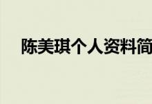 陈美琪个人资料简介（陈美琪个人简介）
