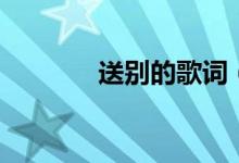 送别的歌词（送别歌词简介）