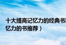 十大提高记忆力的经典书籍（有哪些书可以增强记忆训练记忆力的书推荐）
