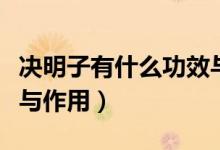 决明子有什么功效与作用（决明子有哪些功效与作用）