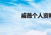 戚薇个人资料（戚薇的简介）