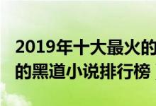 2019年十大最火的黑道小说（2019最新好看的黑道小说排行榜）