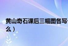 黄山奇石课后三幅图各写一段话（黄山奇石课后三幅图写什么）