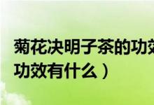菊花决明子茶的功效有哪些（菊花决明子茶的功效有什么）