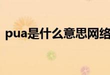 pua是什么意思网络用语（pua是什么意思）