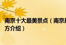 南京十大最美景点（南京最美旅游景点排行榜 南京最美的地方介绍）