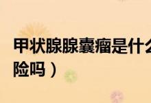 甲状腺腺囊瘤是什么（甲状腺囊腺瘤手术有风险吗）