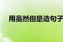 用虽然但是造句子（虽然但是例句大全）
