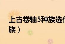 上古卷轴5种族选什么职业好（上古卷轴5种族）