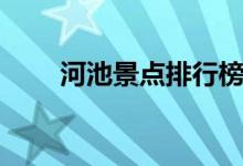 河池景点排行榜前十名（河池景点）