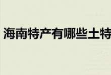 海南特产有哪些土特产（海南特产都有什么）