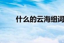 什么的云海组词（云海造句有哪些）
