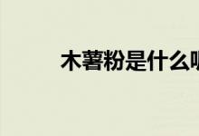 木薯粉是什么呢（什么是木薯粉）
