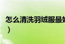 怎么清洗羽绒服最好的方法（怎么清洗羽绒服）