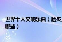 世界十大交响乐曲（脍炙人口的交响乐名曲好听的交响乐有哪些）