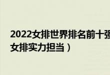 2022女排世界排名前十强（2022世界女排实力排名榜中国女排实力担当）