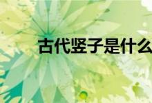 古代竖子是什么意思（竖子的含义）