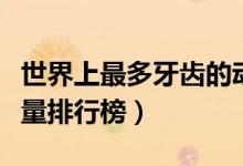 世界上最多牙齿的动物前十排名（动物牙齿数量排行榜）