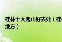 桂林十大爬山好去处（桂林爬山去哪比较好桂林适合登山的地方）