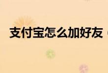 支付宝怎么加好友（支付宝加好方法步骤）