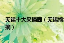 无锡十大采摘园（无锡摘水果去哪好这几个地方的水果任你摘）