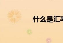 什么是汇率（汇率简述）