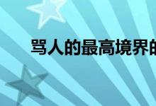 骂人的最高境界的句子（你知道几个）