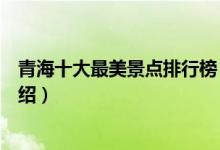 青海十大最美景点排行榜（青海风景最美的地方青海美景介绍）