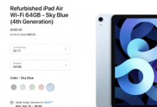翻新的iPadAir4现已登陆Apple官方销售渠道