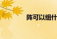 阵可以组什么词（阵组词）