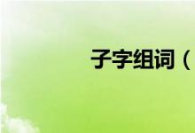 子字组词（关于子字组词）