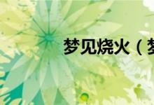 梦见烧火（梦见烧火的征兆）