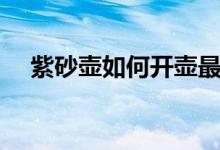 紫砂壶如何开壶最好（紫砂壶如何开壶）