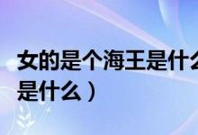 女的是个海王是什么意思（女生是个海王意思是什么）