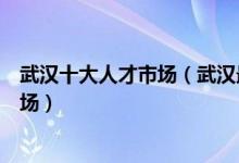 武汉十大人才市场（武汉最火爆的人才市场武汉人才交流市场）
