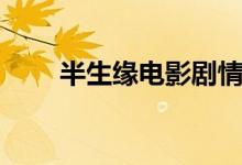 半生缘电影剧情（半生缘剧情简介）