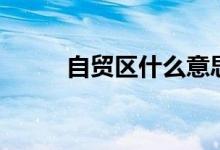 自贸区什么意思（什么是自贸区）