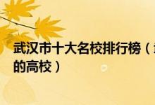 武汉市十大名校排行榜（武汉最好的十所大学武汉市最出名的高校）