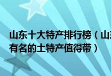 山东十大特产排行榜（山东有哪些著名的特产齐鲁大地这些有名的土特产值得带）