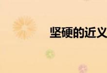 坚硬的近义词（坚硬造句）