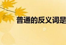 普通的反义词是什么（普通的意思）