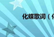 化蝶歌词（化蝶歌词是什么）